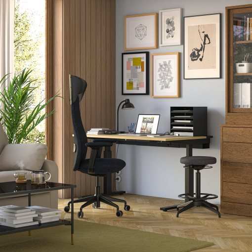 GRONFJALL, office chair with arms/headrest, 295.139.19