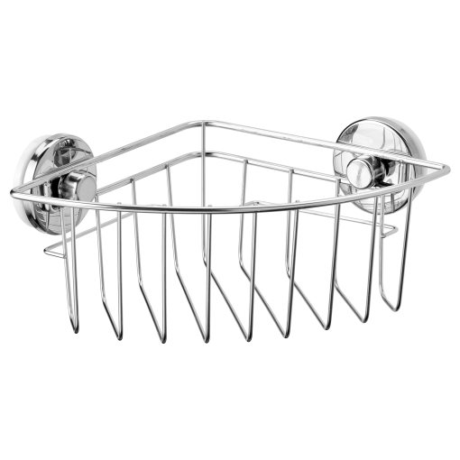 KROKFJORDEN, corner shelf unit with suction cup, 20x11 cm, 304.540.04