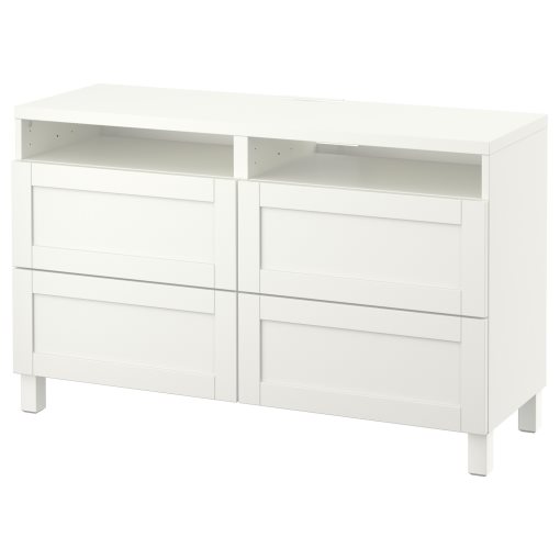 BESTÅ, TV bench with drawers, 120x40x74 cm, 391.939.17