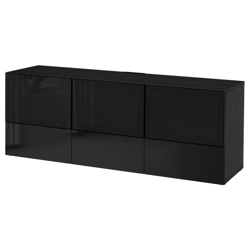 BESTÅ, TV bench with doors and drawers, 180x40x64 cm, 391.942.62