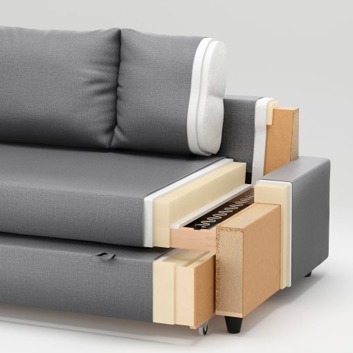 FRIHETEN, corner sofa-bed with storage, 392.167.54