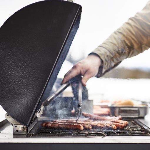 GRILLSKÄR, kitchen with charcoal bbq/outdoor, 172x61 cm, 393.849.88