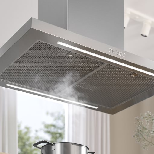 SVÄVANDE, ceiling-mounted extractor hood, 90 cm, 403.890.89