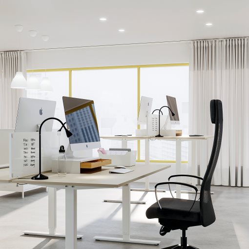 TROTTEN, underframe sit/stand for table top, 120/160 cm, 405.073.42