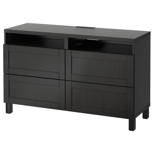 BESTÅ, TV bench with drawers, 120x40x74 cm, 491.939.12
