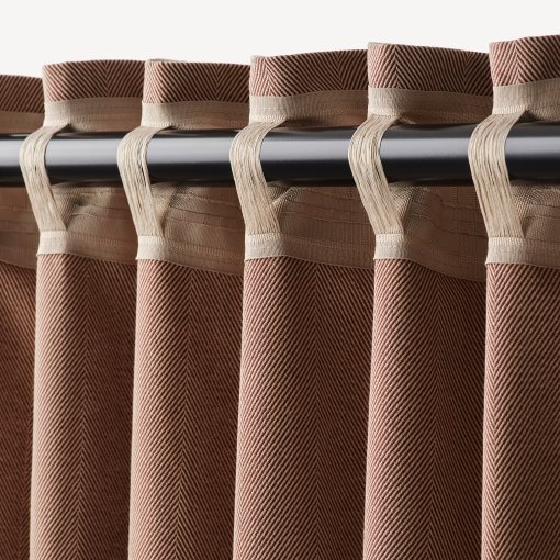 TIBAST, room darkening curtains 145x300 cm, 1 pair, 504.666.66