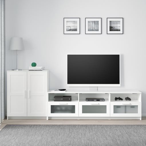 BRIMNES, σύνθεση αποθήκευσης TV, 592.782.13