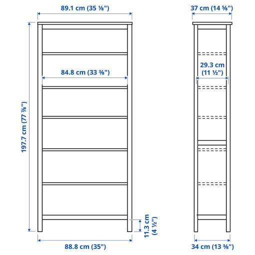 HEMNES, bookcase, 604.135.02