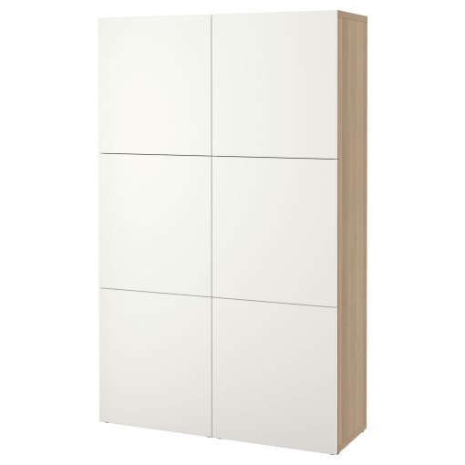 BESTÅ, σύνθεση αποθήκευσης με πόρτες, 120x42x193 cm, 690.715.04
