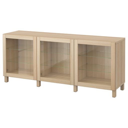 BESTÅ, storage combination with doors, 180x42x74 cm, 791.399.28