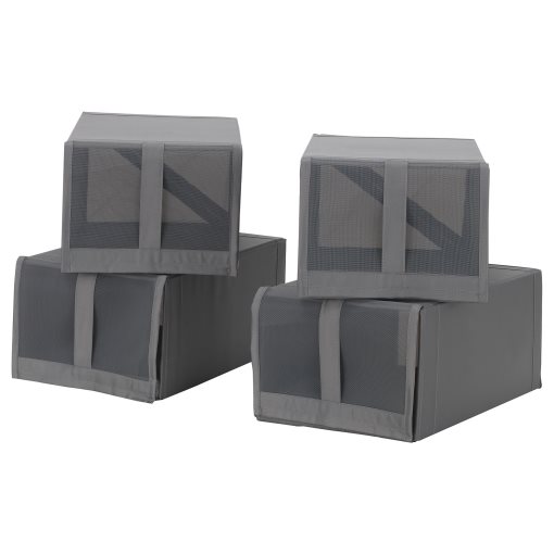 SKUBB, shoe box 22x34x16 cm, 4 pack, 804.000.04