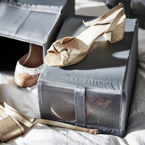 SKUBB, shoe box 22x34x16 cm, 4 pack, 804.000.04