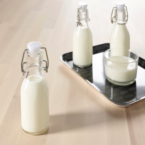 KORKEN, bottle with stopper 15 cl, 3 pack, 804.763.34