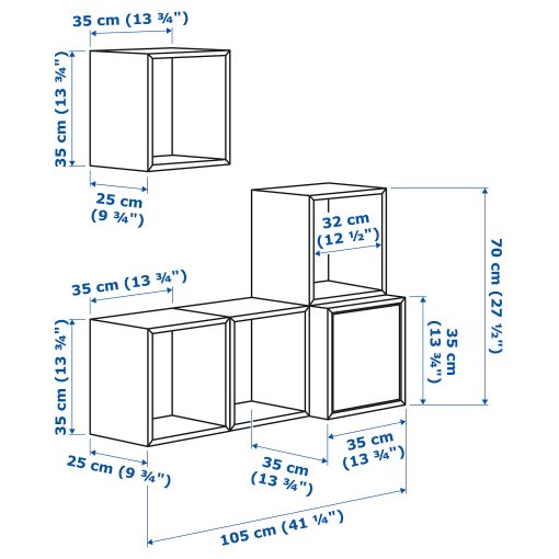 EKET, wall-mounted cabinet combination, 892.225.02