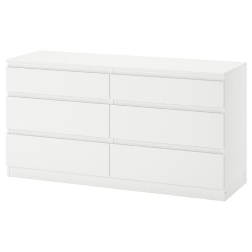 KULLEN, chest of 6 drawers, 140x72 cm, 903.092.45