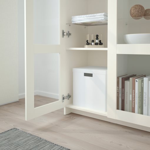 BRIMNES, glass-door cabinet, 904.098.72