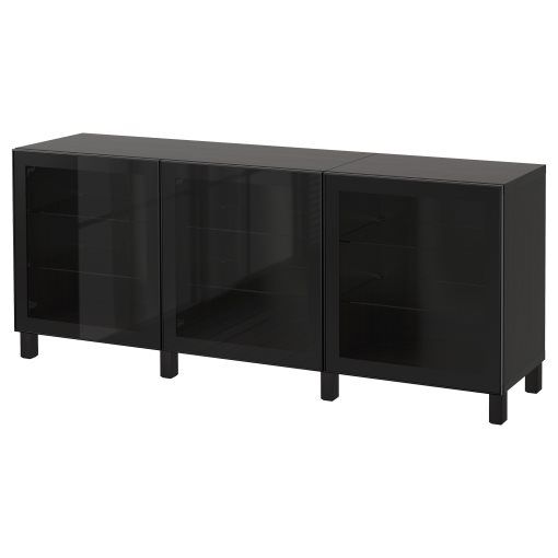 BESTÅ, storage combination with doors, 180x42x74 cm, 991.399.13