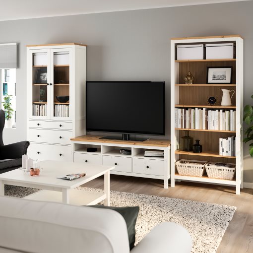 HEMNES, σύνθεση αποθήκευσης TV, 192.995.71