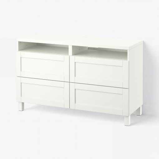 BESTÅ, TV bench with drawers, 120x40x74 cm, 391.939.17
