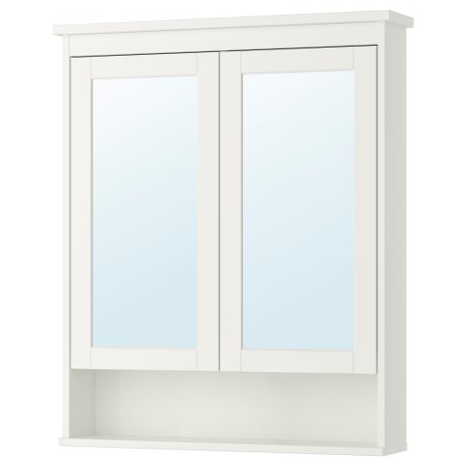 HEMNES, Ντουλάπι με καθρέφτη με 2 πόρτες, 402.176.77