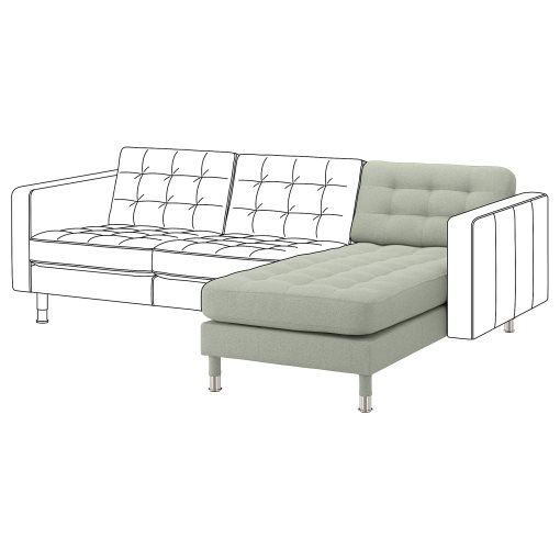 LANDSKRONA, chaise longue, add-on unit, 492.702.55