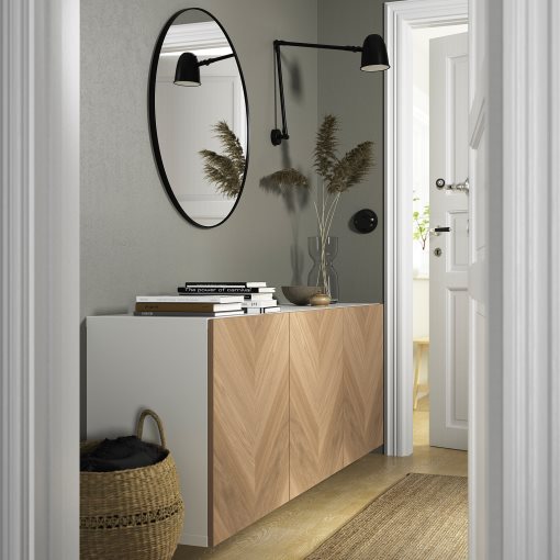 BESTÅ, wall-mounted cabinet combination, 180x42x64 cm, 494.178.65