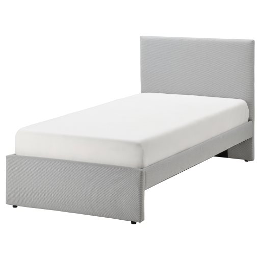 GLADSTAD, upholstered bed frame, 90x200 cm, 504.904.59