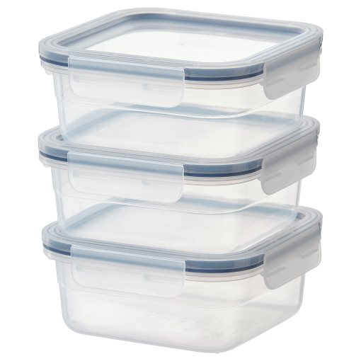 IKEA 365+, food container 3 pack, 750 ml, 604.521.74