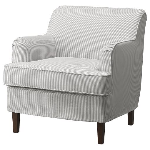 ROCKSJON, armchair with footstool, 695.146.86