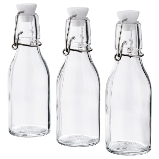 KORKEN, bottle with stopper 15 cl, 3 pack, 804.763.34