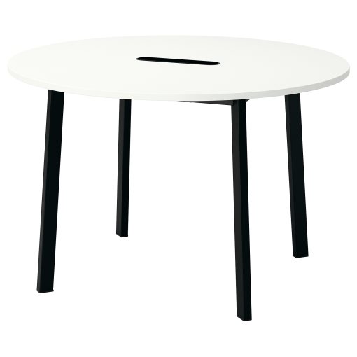 MITTZON, conference table/round, 120x75 cm, 895.304.35