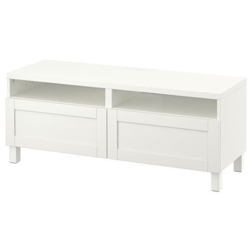 BESTÅ, TV bench with drawers soft closing, 120x42x48 cm, 091.882.86