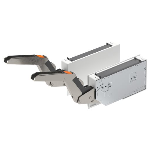 UTRUSTA, hinge with damper for horizontal door, 2 pack, 504.624.80