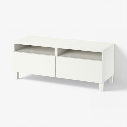 BESTÅ, TV bench with drawers soft closing, 120x42x48 cm, 791.882.97