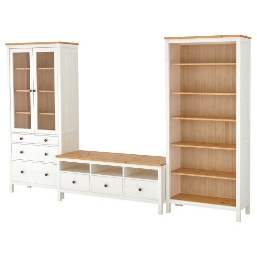 HEMNES, σύνθεση αποθήκευσης TV, 192.995.71