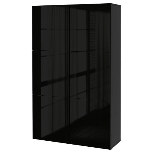 BESTÅ, storage combination with doors, 120x42x193 cm, 690.715.23