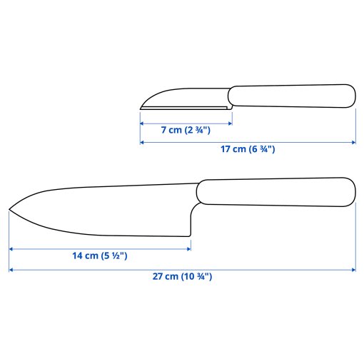 FÖRDUBBLA, 2-piece knife set, 004.367.90