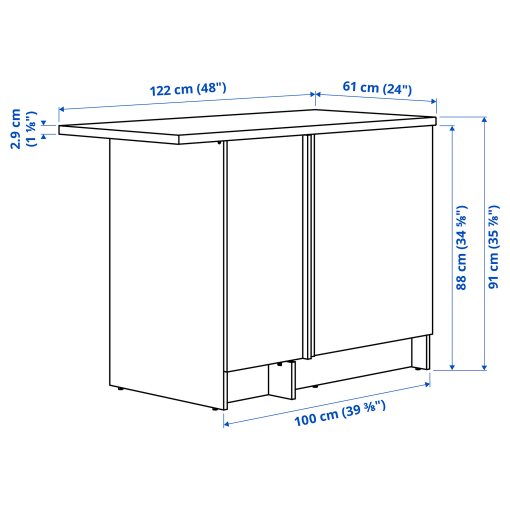 KNOXHULT, corner base cabinet, 100x91 cm, 004.861.29
