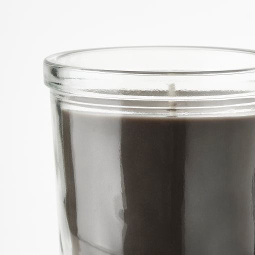 ENSTAKA, αρωματικό κερί σε ποτήρι/Καμένο ξύλο, 20 ώρες, 005.023.65