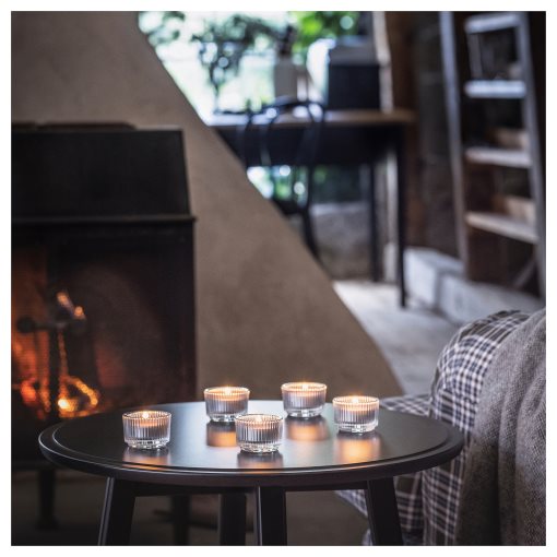 ENSTAKA, αρωματικό κερί ρεσό/Καμένο ξύλο/30 τεμ. 3.5 ώρες, 005.024.74