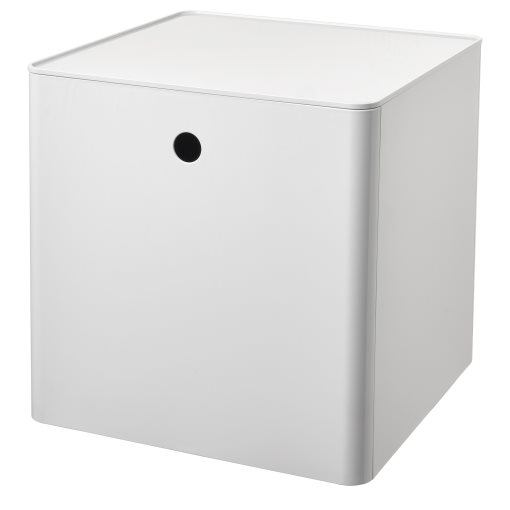 KUGGIS, storage box with lid, 32x32x32 cm, 005.268.75