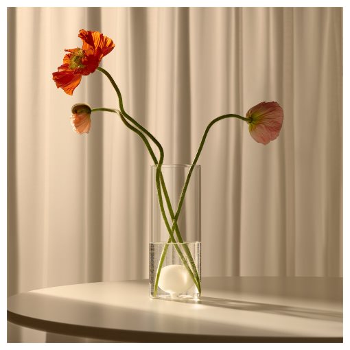 VARMBLIXT, vase/glass, 25 cm, 005.299.87