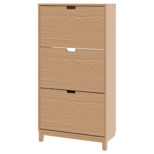 STÄLL, shoe cabinet with 3 compartments, 79x29x148 cm, 005.302.26
