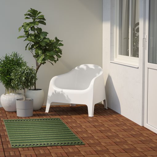 KORSNING, χαλί χαμηλή πλέξη/ριγέ/εσωτερικού/εξωτερικού χώρου, 80x150 cm, 005.532.32