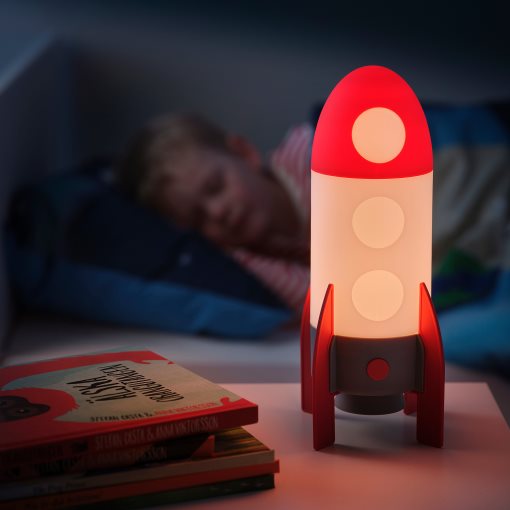 AFTONSPARV, table lamp with built-in LED light source/rocket, 005.552.26