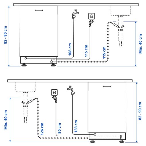 RAGLANDA, integrated dishwasher/IKEA 500, 60 cm, 005.680.35