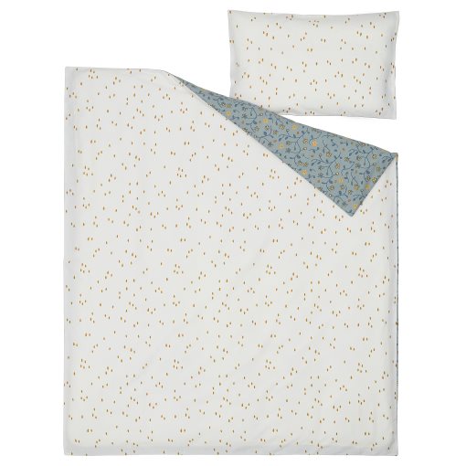 GULDVÄVARE, duvet cover 1 pillowcase for cot, 110x125/35x55 cm, 005.736.35