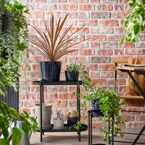 KLOTLÖNN, plant pot with saucer/in/outdoor, 12 cm, 005.840.64