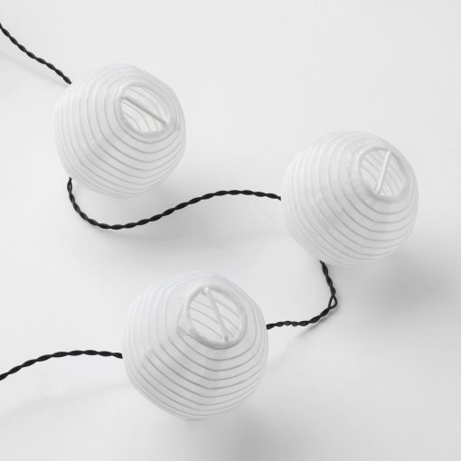 SOLVINDEN, chain with built in LED light source/12 lights/outdoor/battery-operated, 005.931.48