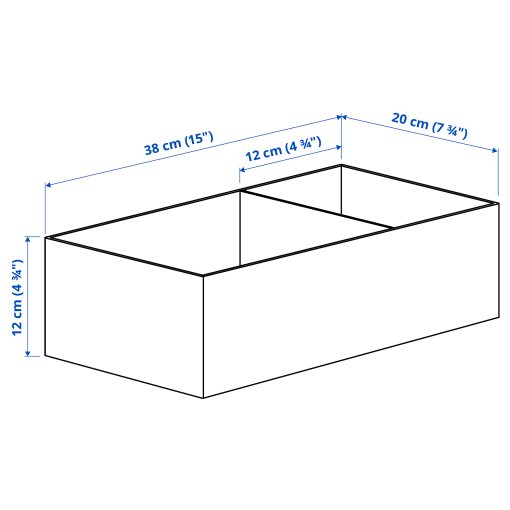 SKUBB, box set of 3, 20x38x12 cm, 005.964.96